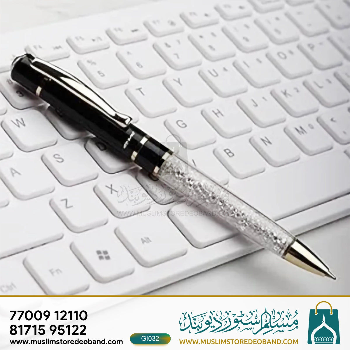 Elegant Crystal Single Ballpoint Pen