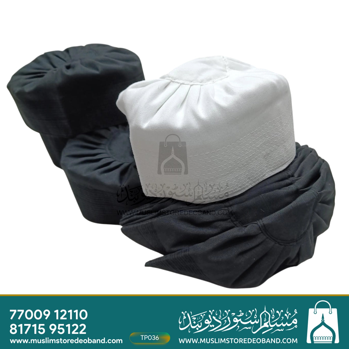 Sufi Islamic Prayer Cap (Topi)