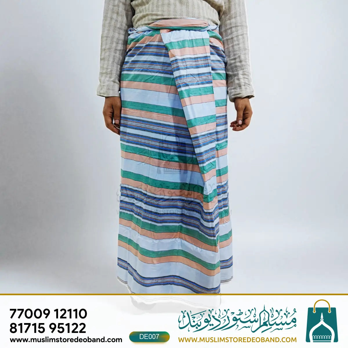 Classic Multicolor Self-Design Lungi for Men – Daily & Casual Wear