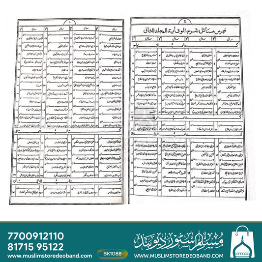 As Siqayah Sharh Wiqayah - 2 Volumes