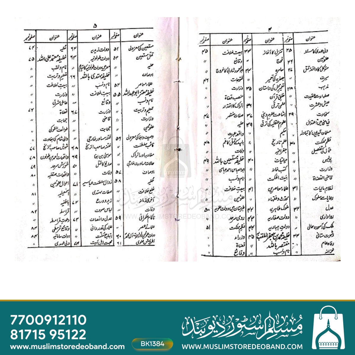 Khilafat-e-Banee Abbas Tareekh Millat - 2 Volumes