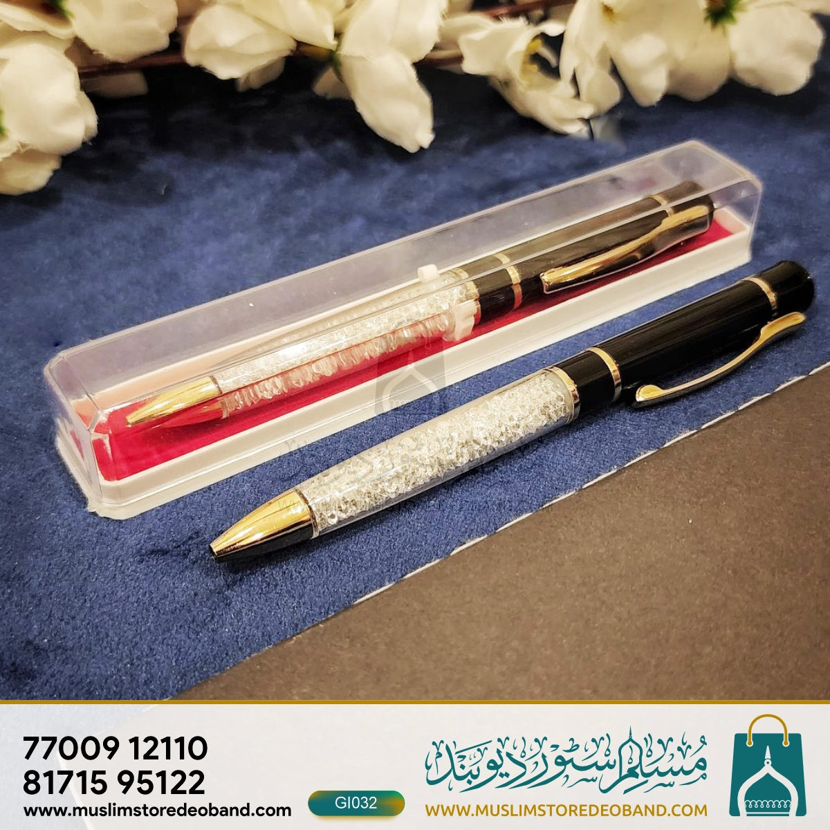 Elegant Crystal Single Ballpoint Pen
