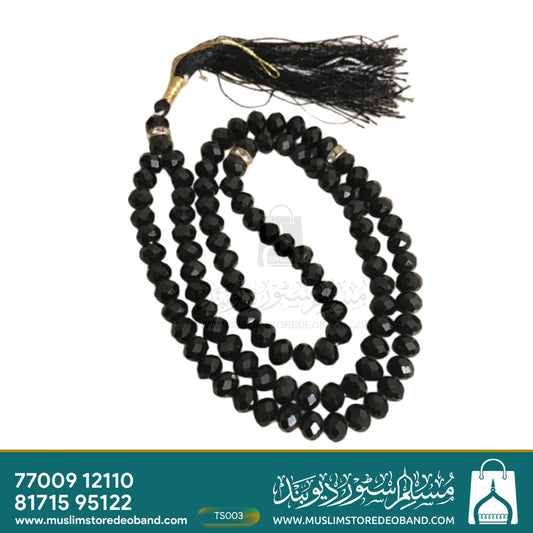 Onyx/Crystal Prayer (100 Beads) Tasbeeh