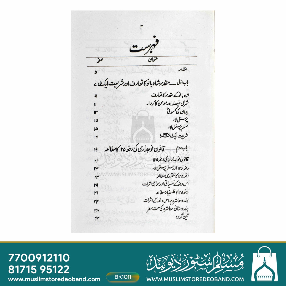 Dafa 125 - Shariat Act Aur Supreme Court