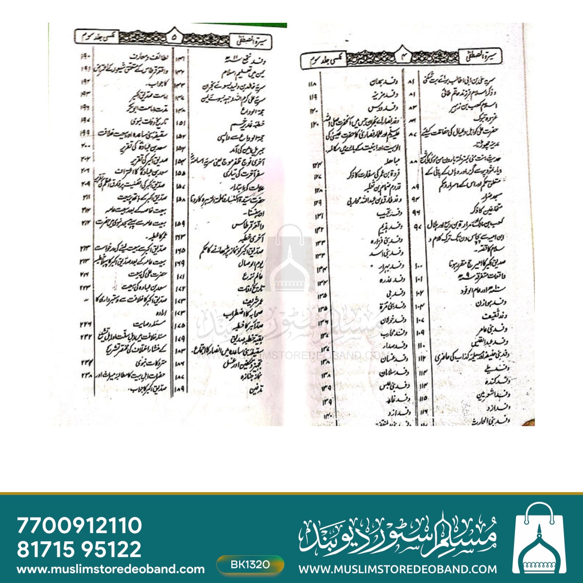Seerat-e-Mustafa - 3 Volumes