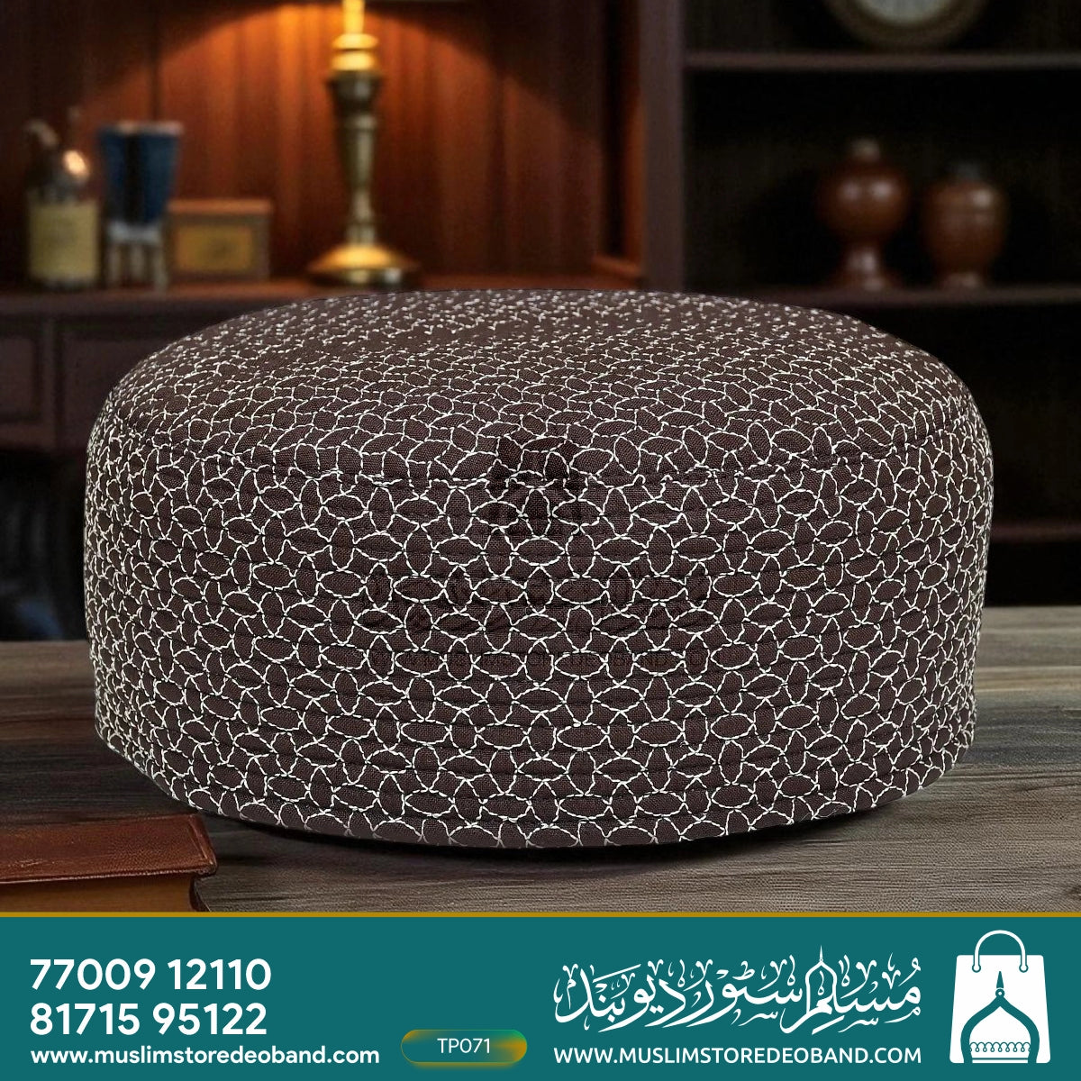 Traditional Muslim Embroidered Juned jamshed Cap – Lightweight Cotton  Topi