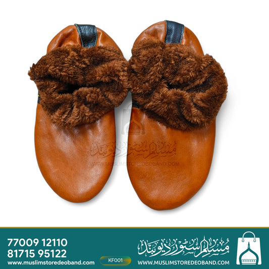 Winter Women Leather Socks | Khuffain|Warm Thermal Leather Lined Socks for Ladies