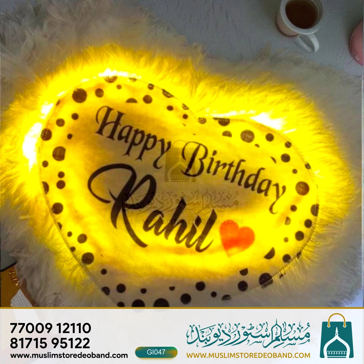 Personalized LED Cushion Pillow